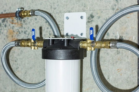 Watts OneFLow Anti Kalksysteem OFWTH - waterontharder Voorbeeld aansluiting dichtbij