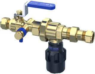 Raminex terugslagklep Waterontharder TBE CA 22mm knel