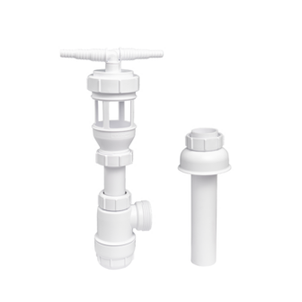 Afvalwaterset DN40 met luchtslot en sifon