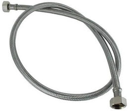 Flexibele aansluitslang RVS recht doorlaat 13mm DN13 3/4 lengte 2M