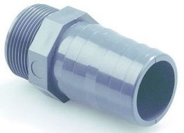 Afvoer slangtule met buitendraad 13 mm x 1/2